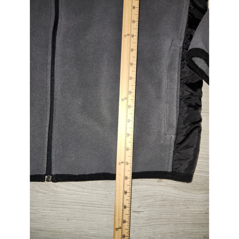 Tommy Hilfiger Expedition Mens XL Gray Black Full Zip Fleece Jacket Outdoor - Picture 8 of 9
